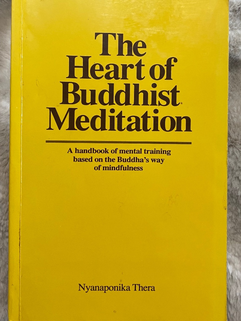 The Heart of Buddhist Meditation by Nyanaponika Thera. Softcover